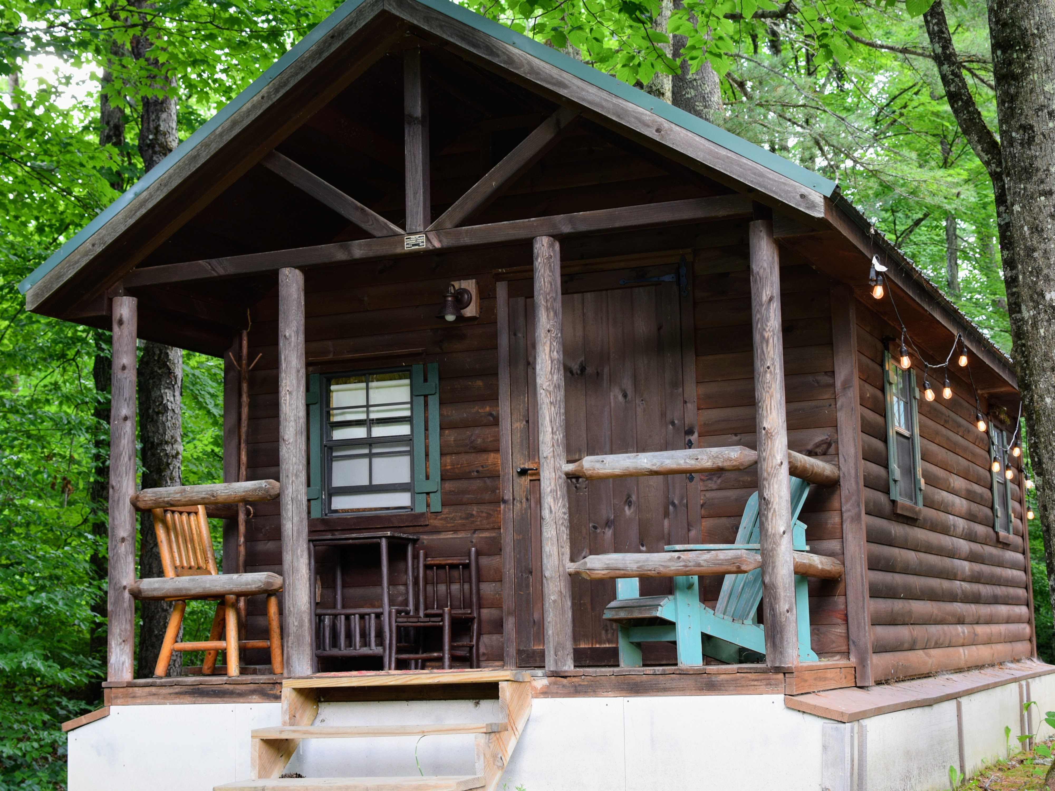 A tiny, rustic house