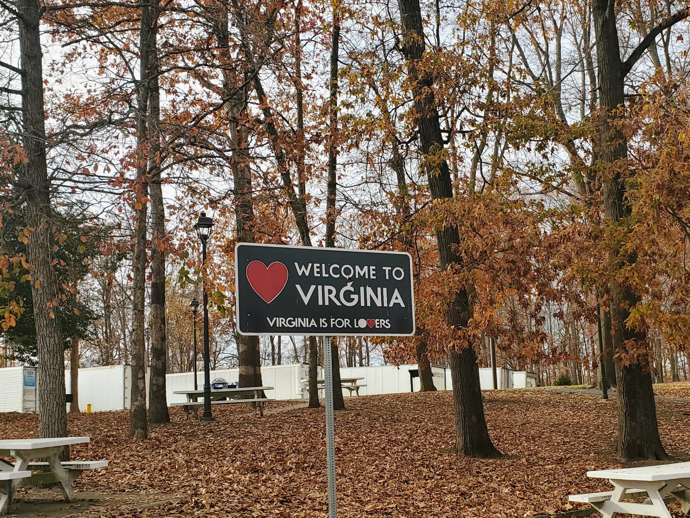 A sign reading 'Virginia is for lovers